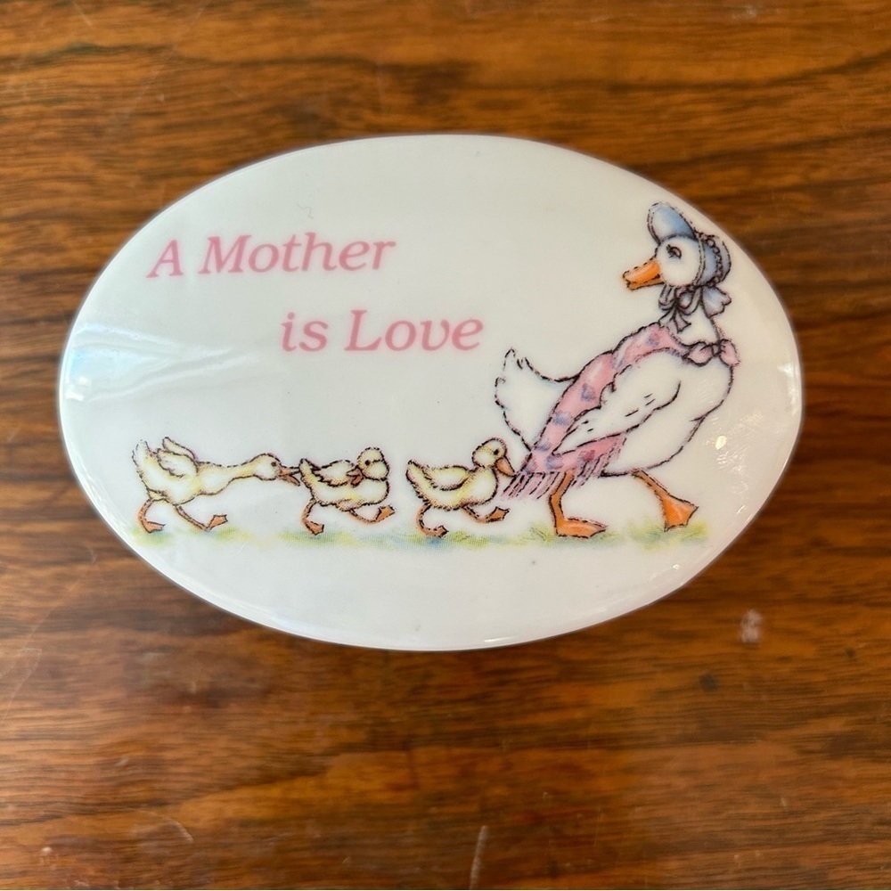 A Mother is Love Candle/Trinket holder Jemima Puddle Duck Russ Cottagecore